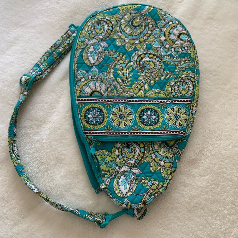 Vera Bradley Tennis Racket Cover in Peacock